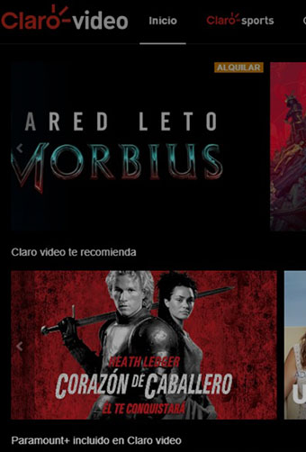 Claro video datos